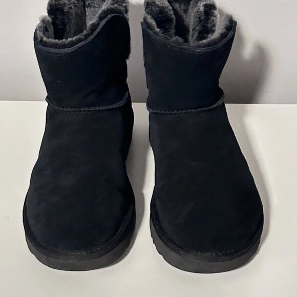 UGG Australia Adria Black Suede Sheepskin Boot 1013306 Women Size 4 - Picture 5 of 5